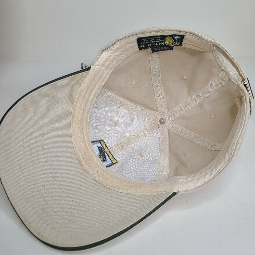 Bass Pro Shop Hat Lot of 2 Blue Embroidered Cotton Strapback Green Trucker Snap - Picture 8 of 12